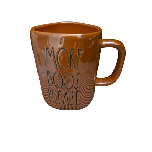 Rae Dunn Halloween More Boos Please Orange Iridescent Coffee Mug - Picture 1 of 10